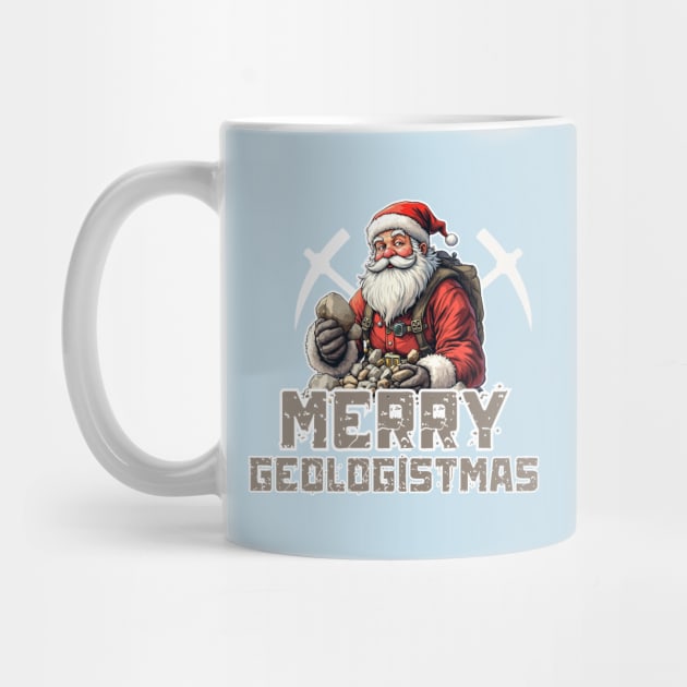 Merry Geologistmas Christmas Geologist Santa Claus by Creatifly Graphic Tees